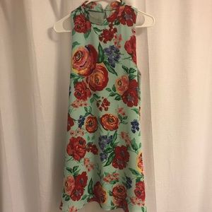 Everly floral shift dress